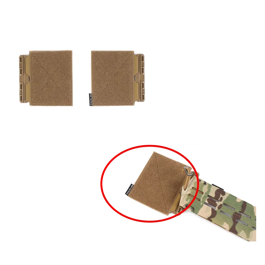 Parche adaptador para colgar en el pecho, chaleco táctico de liberación rápida, Panel lateral de 4 pulgadas