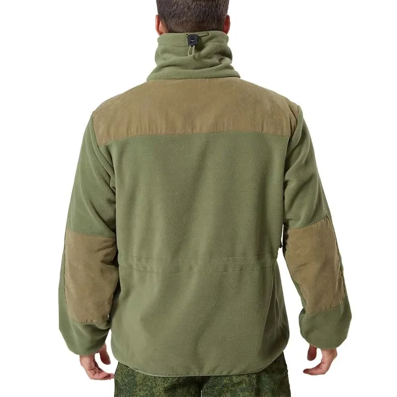 Chaqueta polar táctica para hombre, sudaderas militares cálidas con cremallera completa para invierno, abrigos militares con múltiples bolsillos para senderismo y caza al aire libre - imagen 3
