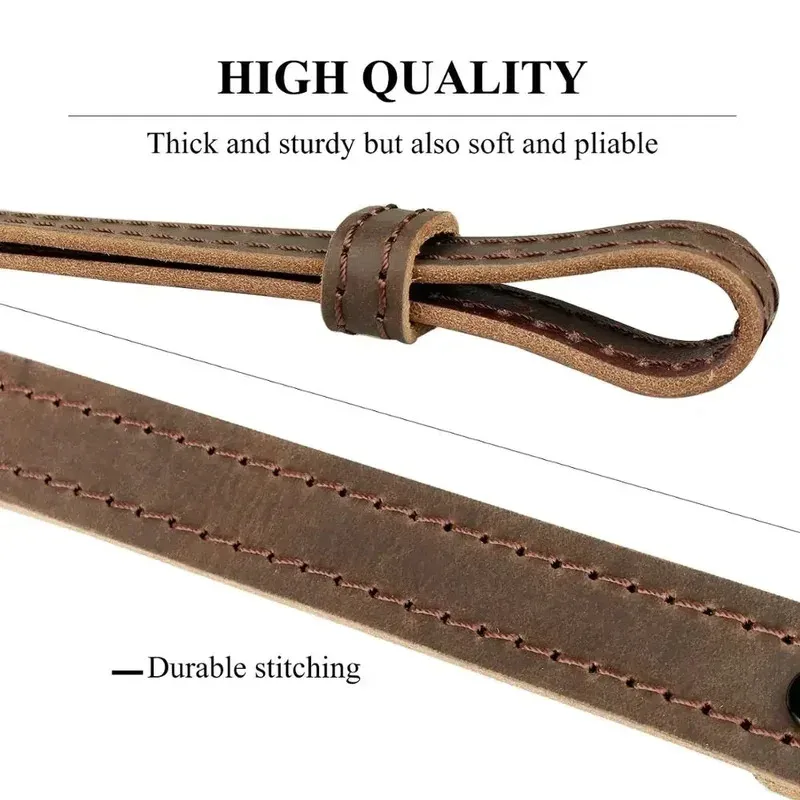 Correa táctica de cuero para pistola, soporte para Rifle, eslingas de hombro para escopeta, accesorios de caza - imagen 3