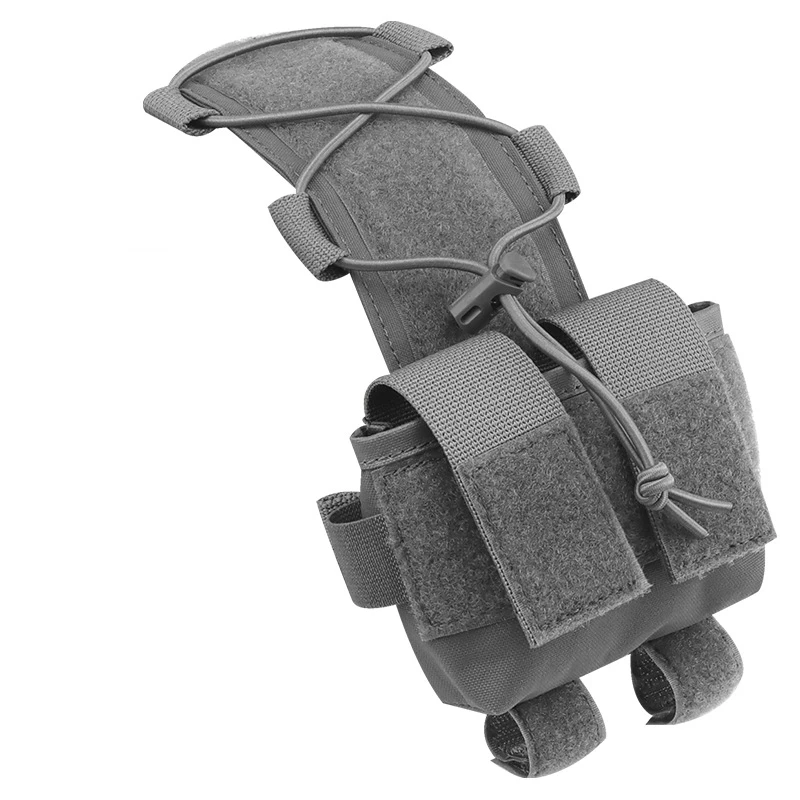 Bolsa táctica para casco, caja de batería, contrapeso, batería remota, accesorio para casco, bolsa de almacenamiento con bucle de gancho para casco rápido - imagen 5