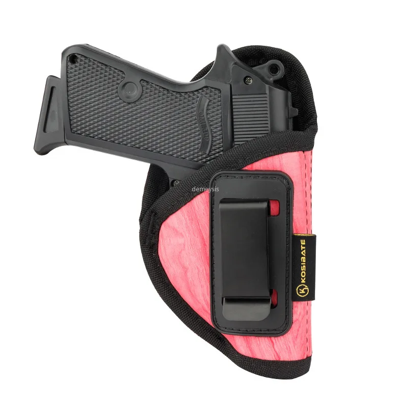 Fundas para pistola de caza, funda para cinturón de tiro Airsoft oculto, Clip de Metal, pistolas militares tácticas para mano derecha - imagen 3