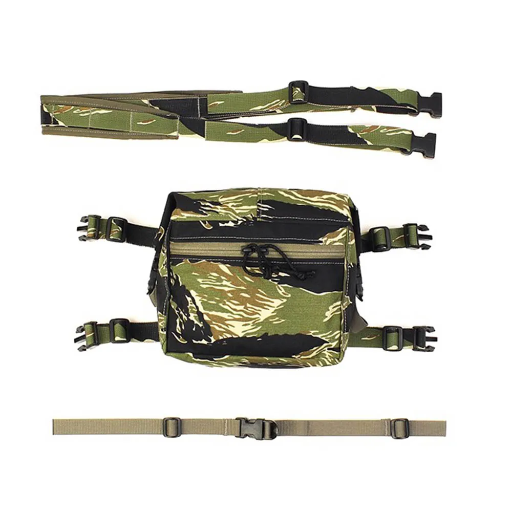 Kit de bolsa de expansión para plataforma de pecho SS LBV, colgador de pecho táctico 34A, bolsa para revistas, riñonera para caza al aire libre