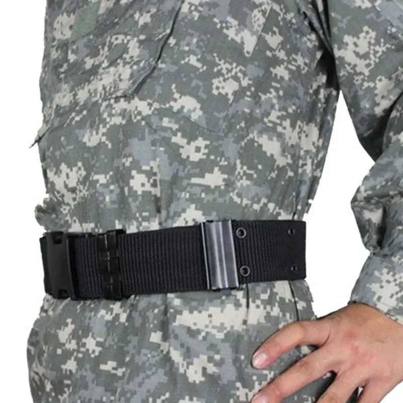 Cinturón táctico militar Airsoft para hombre, cinturón ajustable duradero para caza al aire libre, cinturones de entrenamiento de soporte para cintura - imagen 5