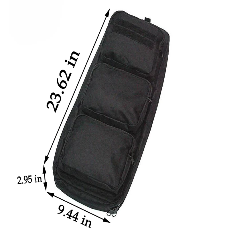 Bolso de hombro para pesca y deportes al aire libre, bolsa para arma, equipo de caza táctico militar, bolsa para pistola de aire, bolsa Suqare de 60cm - imagen 3