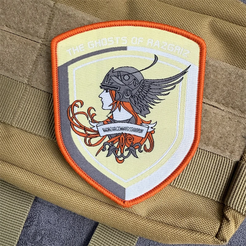 Parche de insignia de moral de combate Ace, los fantasmas de Ragriz, brazalete táctico, gancho y bucle, mochila militar, accesorios para sombrero, pegatinas - imagen 5