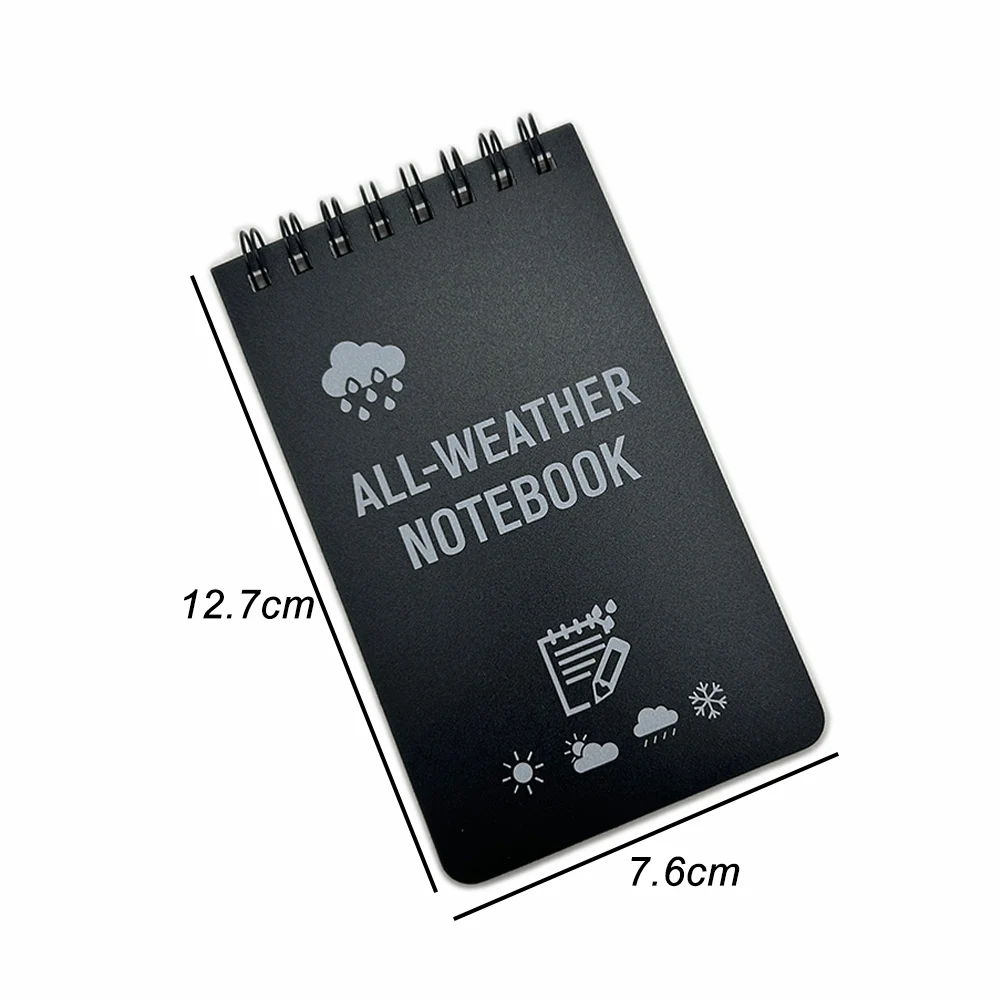 Cuaderno de bolsillo táctico Mini cuaderno impermeable con páginas forradas Memorandum para todo tipo de clima EDC para grabación de actividades al aire libre - imagen 5