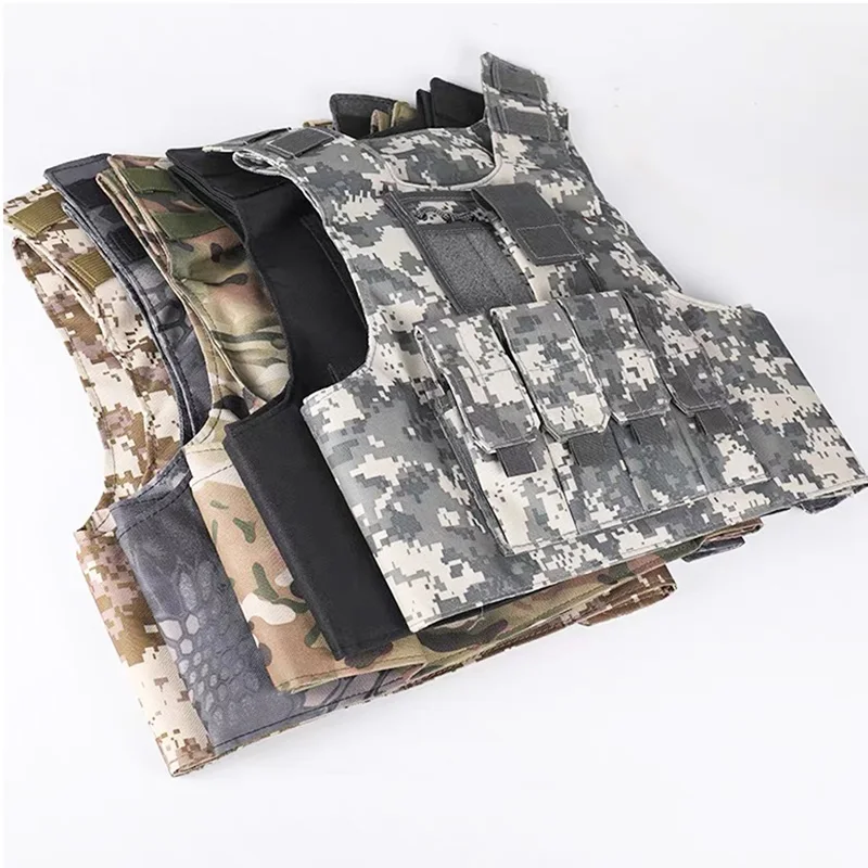 Chaleco táctico para niños, portador de placa de asalto para entrenamiento de combate, caza al aire libre, Airsoft CS, chalecos de protección deportiva para caza - imagen 2