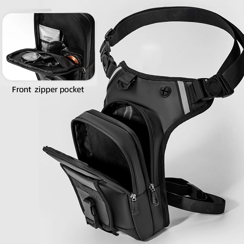 Bolsa táctica para deportes de ciclismo para hombre, bolsa de pecho para conducción al aire libre, escalada, senderismo, viaje, pesca, senderismo, riñonera, bolsos cruzados - imagen 3