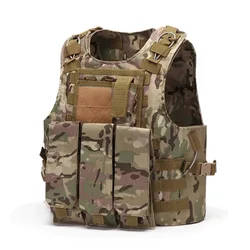 Chaleco táctico MOLLE impermeable anfibio sin mangas