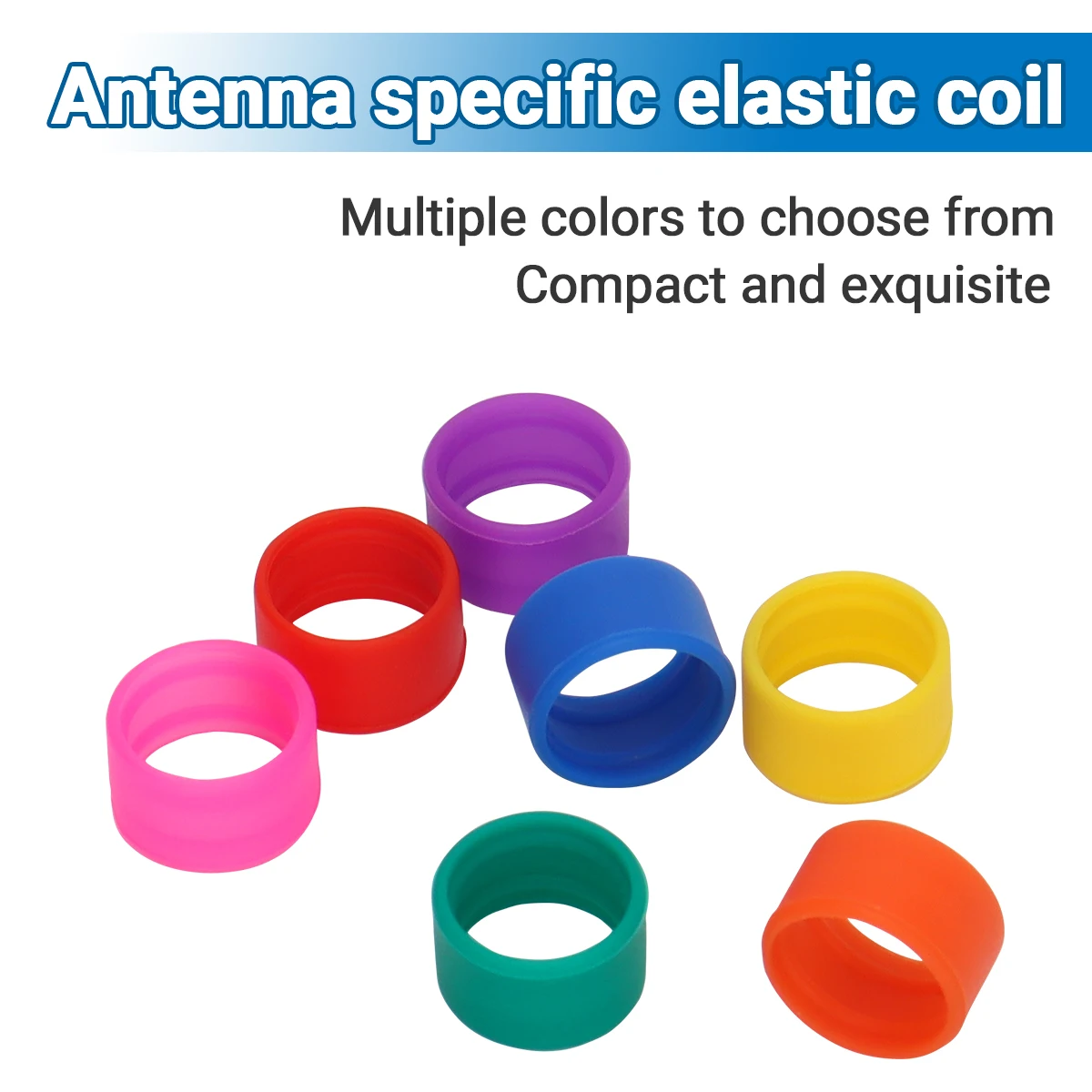 Bobina de tensión liviana específica de antena compatible con Baofeng BF-888S UV-5R UV-5RH UV-21PRO Quansheng k6 k5(8) con 7 colores - imagen 2