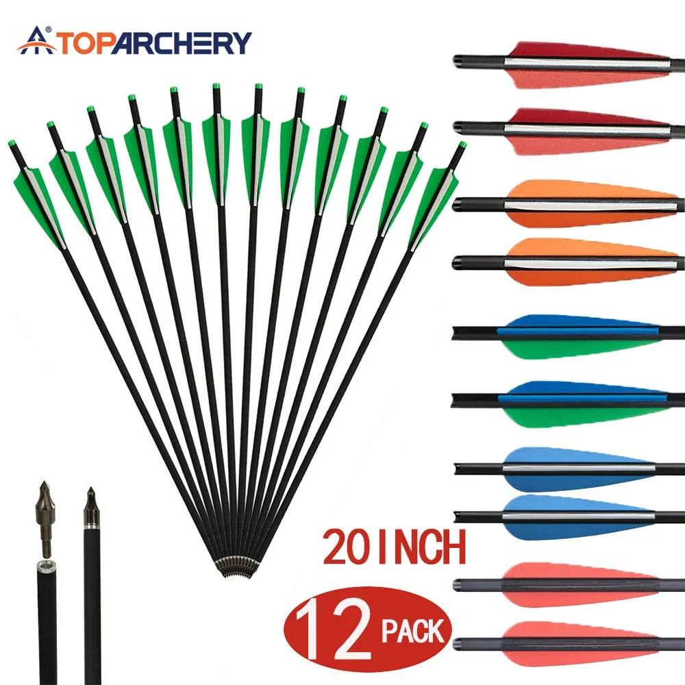 Pernos de carbono 20'' para ballesta con puntas anchas - imagen 3