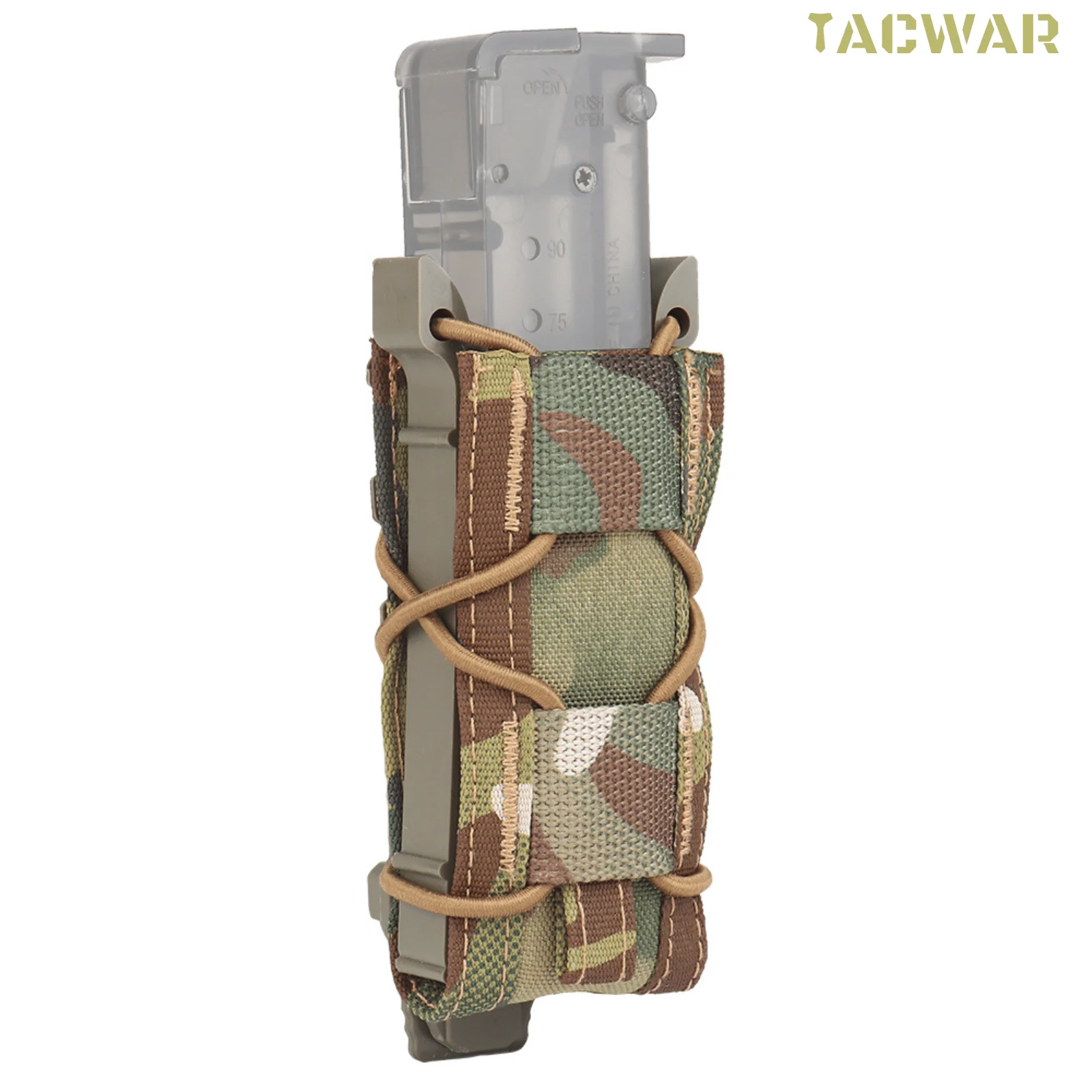 Bolsa táctica para pistola individual de 9mm, bolsa MOLLE Mag, bolsas para linterna, soporte para linterna para caza, tiro, Airsoft