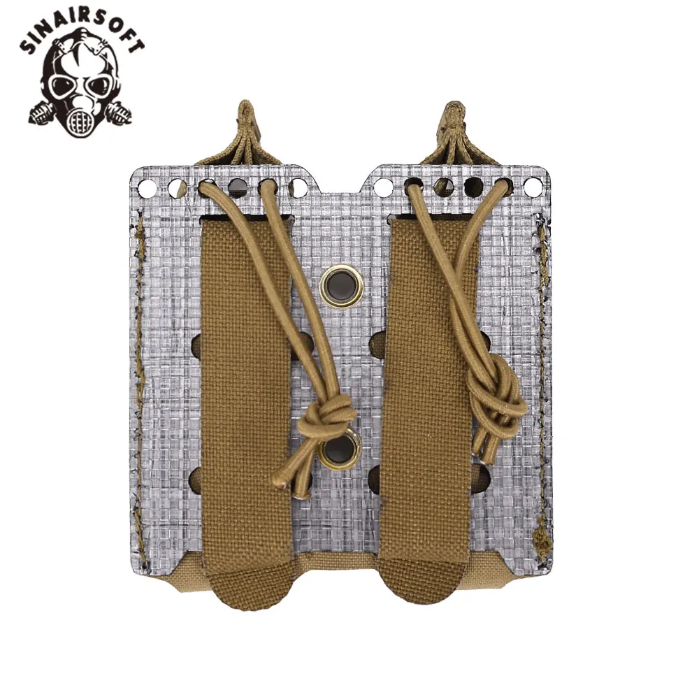 Bolsa táctica para pistola Tegris, bolsa doble magnética de 9mm, Compatible con sistema MOLLE, cinturón de caza, chalecos, mochilas - imagen 3