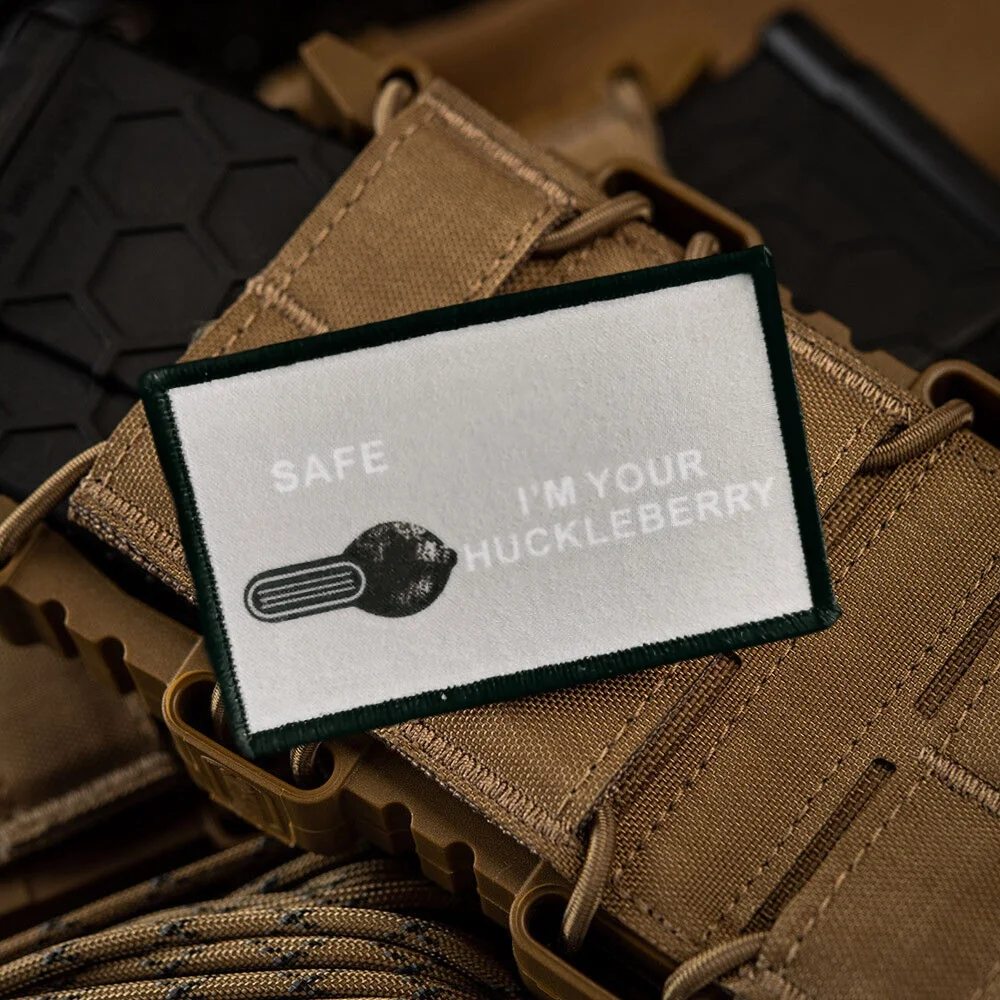 I'm Your Huckleberry AR15 Selector de seguridad insignia de moral parche táctico militar impreso brazalete gancho y bucle parche pegatinas para mochila - imagen 5