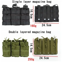 Bolsa táctica para cargadores ripstop con MOLLE y airsoft AK