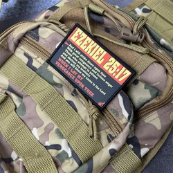 Parche táctico bordado frase bíblica Ezekiel con velcro gancho-bucle