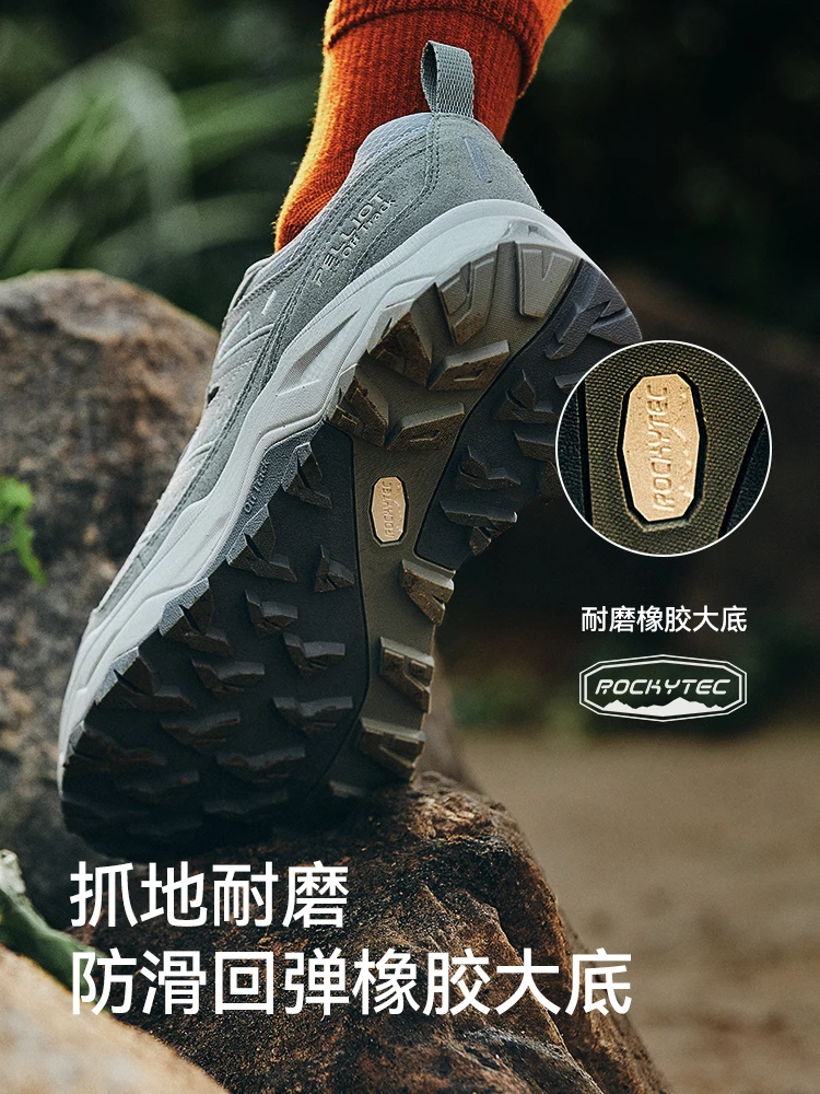 Ploott-zapatos de senderismo impermeables para hombre y mujer, botas de escalada para acampar al aire libre, zapatillas transpirables para caminar, zapatos de Trekking al tobillo - imagen 5