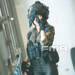 FMA (modelo simulado) casco dinámico de matriz táctica gafas de visión nocturna NVG AN/PVS31 sin función solo decoración