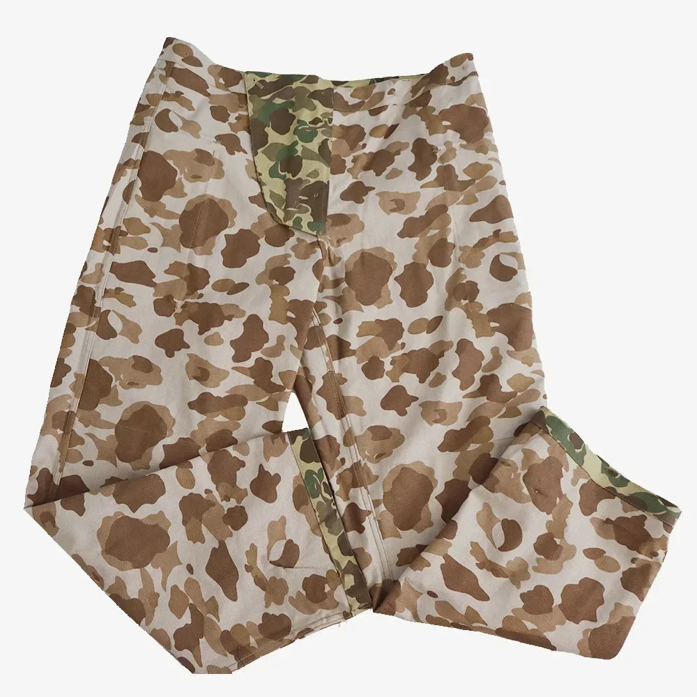 Pantalones de desierto de dos caras de camuflaje de pato de la Segunda Guerra Mundial, réplica de caza de patos, pantalones de soldados de EE. UU., pantalones de camuflaje de caza de patos americanos HBT - imagen 2