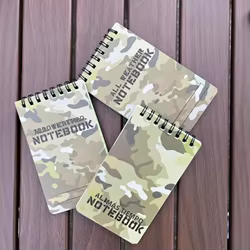 Cuaderno impermeable táctico con mapa – Outdoor cuadrado ripstop