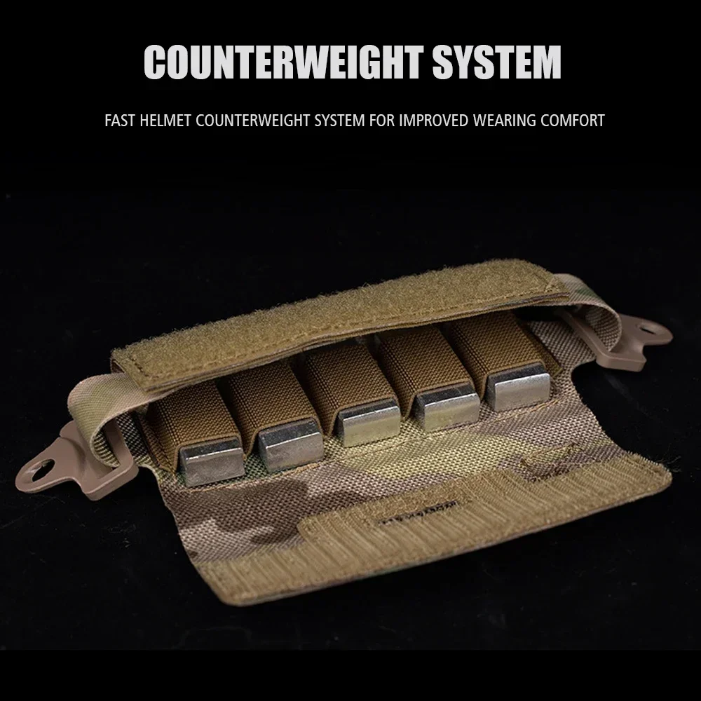 Bolsa de peso de contrapeso para casco táctico, bolsa de contrapeso NVG para cascos OPS-Core Fast BJ PJ MH Airsoft, accesorios para casco - imagen 4