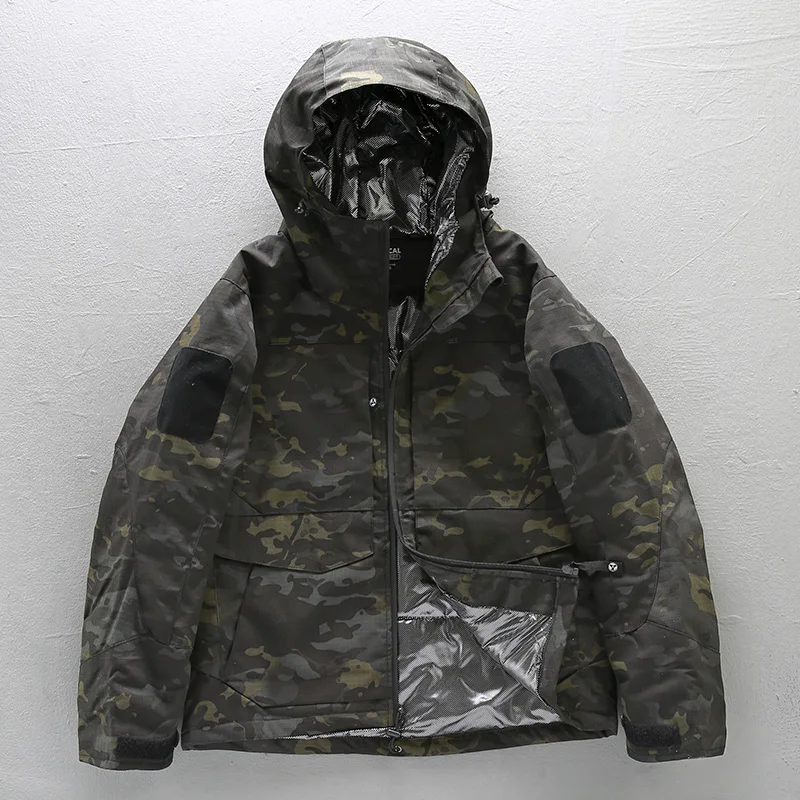Chaqueta acolchada de algodón de camuflaje reflectante de calor para hombre, chaqueta impermeable gruesa, chaqueta acolchada de algodón de trabajo, Invierno - imagen 4