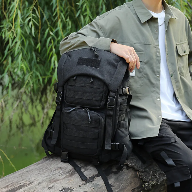 Bolsa de Montañismo para deportes al aire libre, mochila táctica multifuncional de gran capacidad para acampar, paquete de camuflaje para ciclismo y senderismo - imagen 4