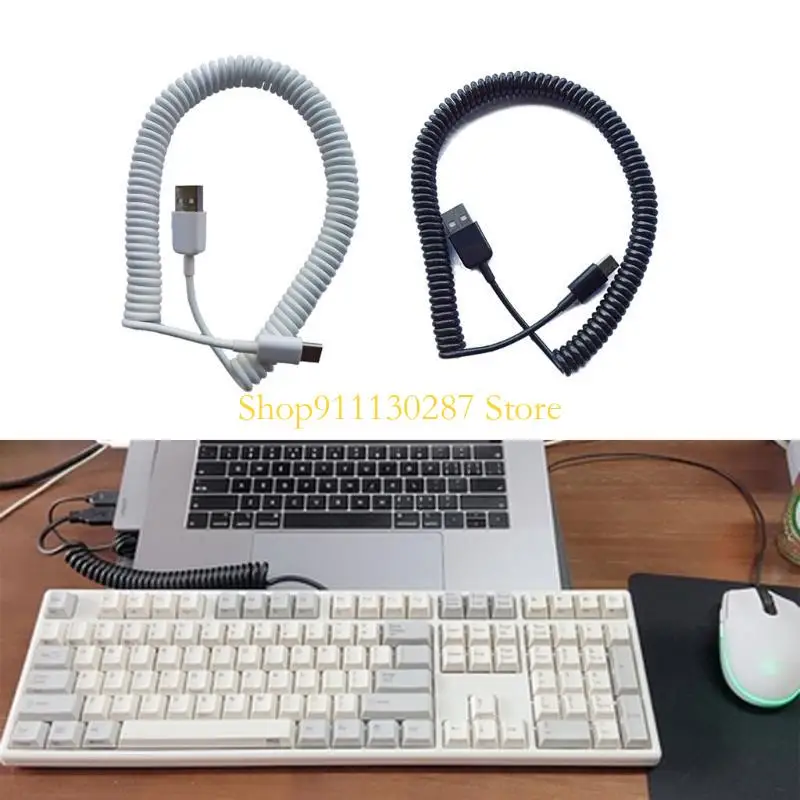 J1HC Cable en Teclado mecánico GH60 USB V2 Cable Mini Micro tipo C USB