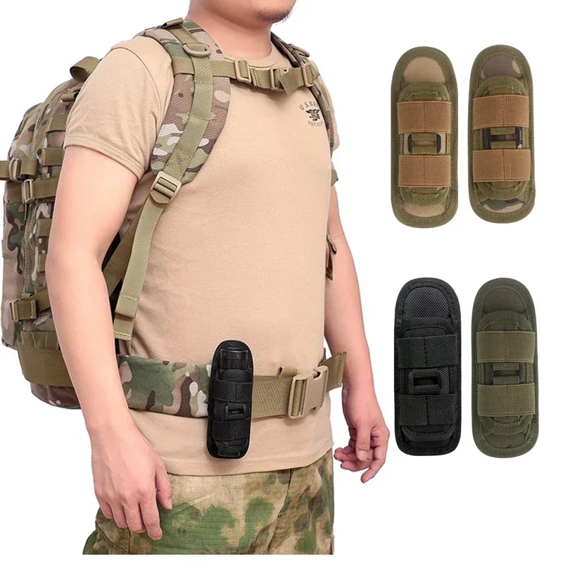 Funda táctica para linterna, soporte giratorio, Clip para cinturón, funda de transporte para antorcha táctica con mosquetón de 360 grados - imagen 3