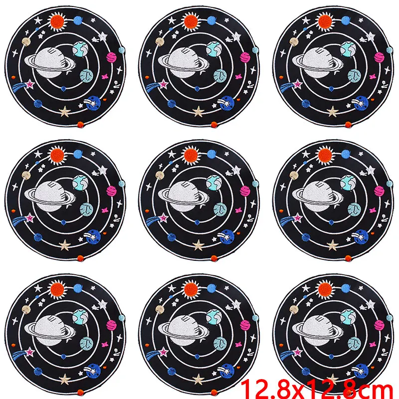 Parches bordados de Alien para ropa, parches termoadhesivos para planchar en la mochila, 10 unidades por lote - imagen 4