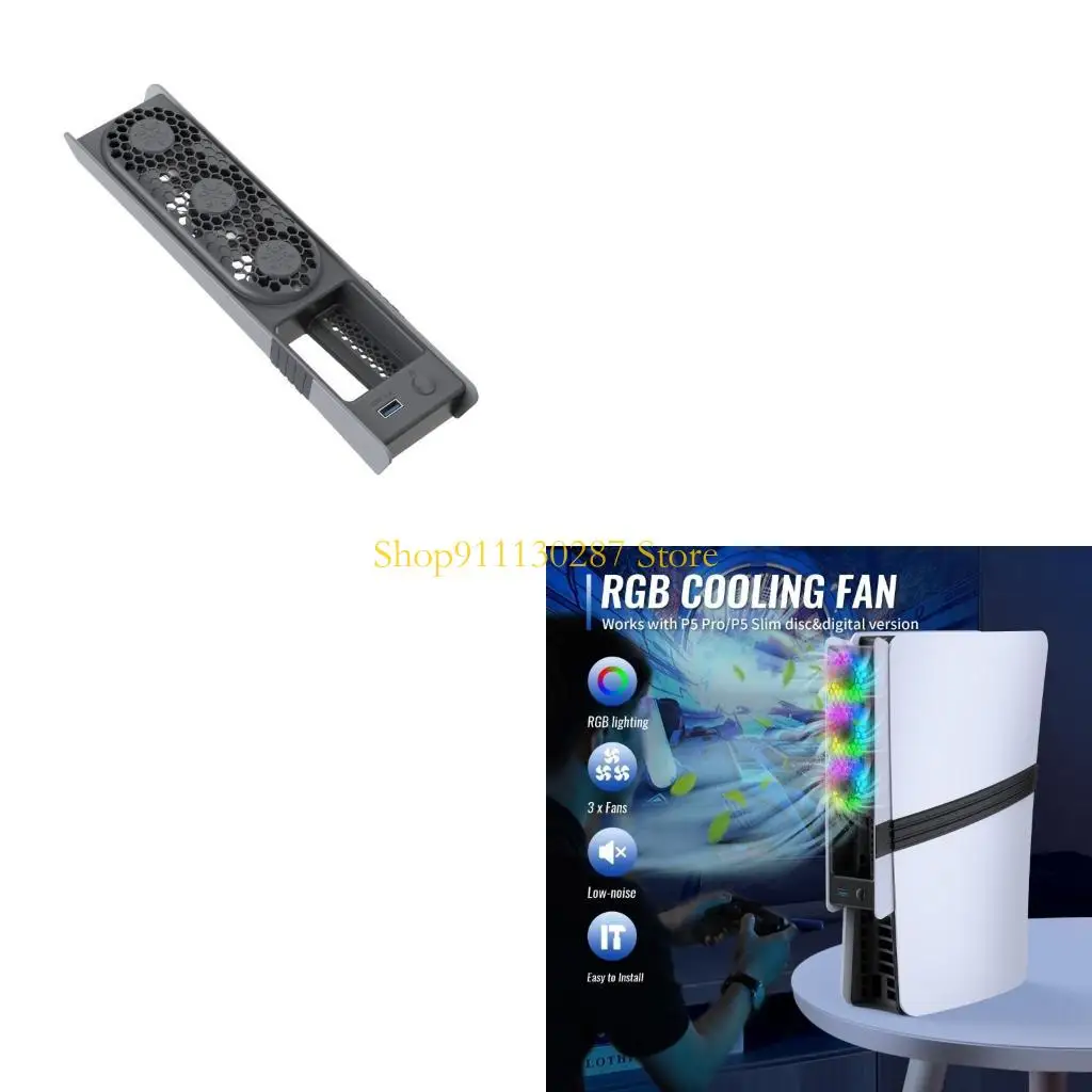 Ventilador refrigeración J1HC con función memoria y conexión USB Enfriamiento ABS para P5
