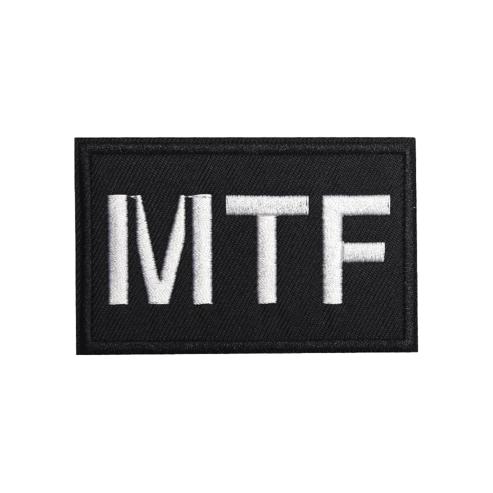 MTF Meme cita divertida Velcros parche moral insignia táctica pegatina bordada parche gancho bucle sujetador DIY mochila gorra Jeans