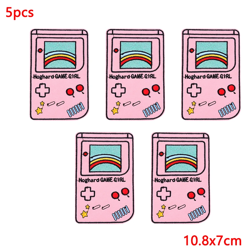 Lote de 5 unidades de parches bordados Punk de Hip Hop, parches para planchar para ropa, parches bordados de animales para ropa, pegatinas para mochila Diy - imagen 5