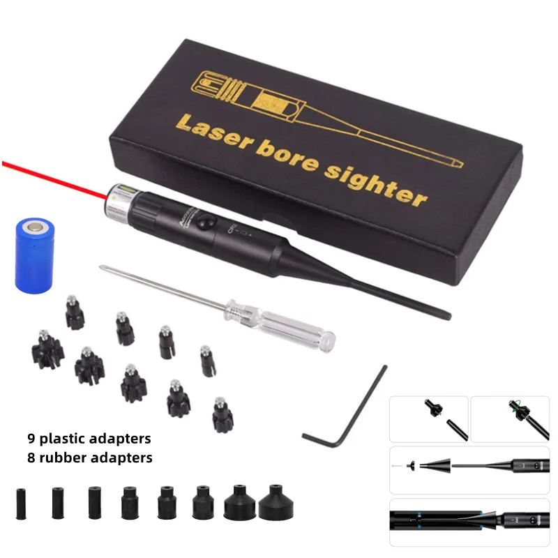 Mira de orificio láser roja, colimador, mira de orificio láser, calibre.177 a.50, para caza - imagen 2