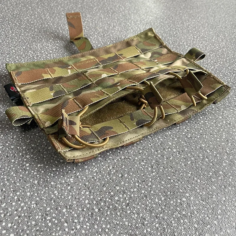 Bolsa táctica MOLLE Panel TRI para AVS JPC2.0, chaleco portador de placa con solapa frontal desmontable, Panel frontal, accesorios Airsoft - imagen 5