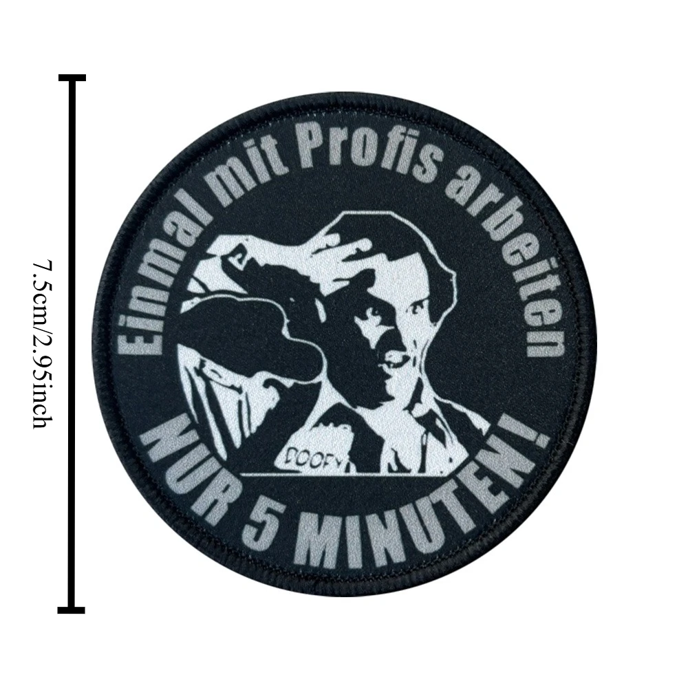 Sólo 5 minutos divertido Meme Velcros parche parches táctico moral gancho bucle sujetador pegatina insignia para mochila - imagen 2