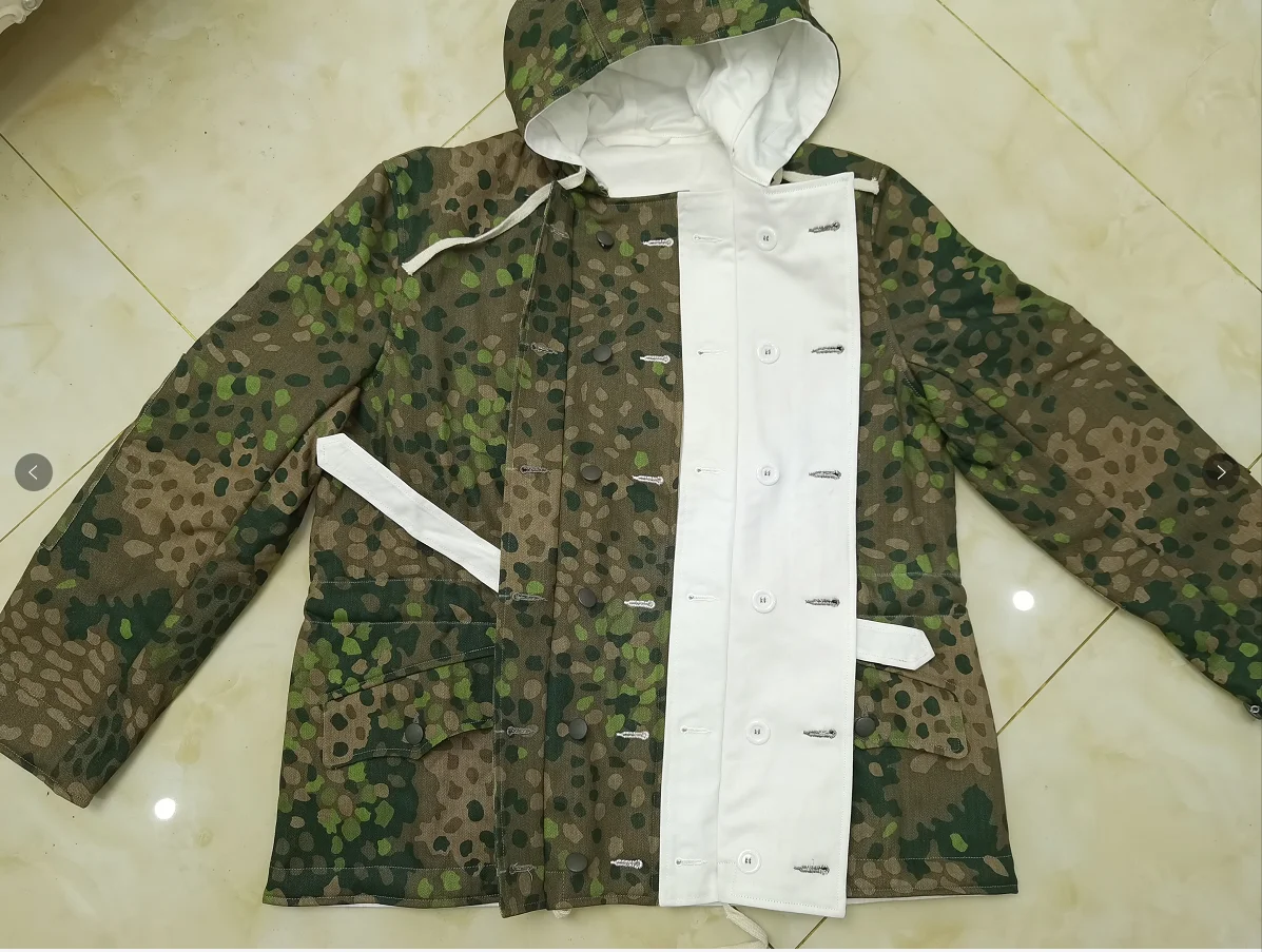 Abrigo de algodón de camuflaje de guisante de élite alemana/abrigo de algodón de camuflaje de sombra de luz DOT44/abrigo de algodón de doble cara - imagen 5