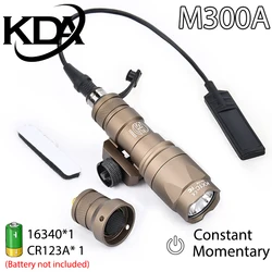 Tactical M300 A SF MINI Scout Light Surefir Flashlight 400Lumen LED White Lamp Hunting Camping Torch Powerful Spotlight Bright