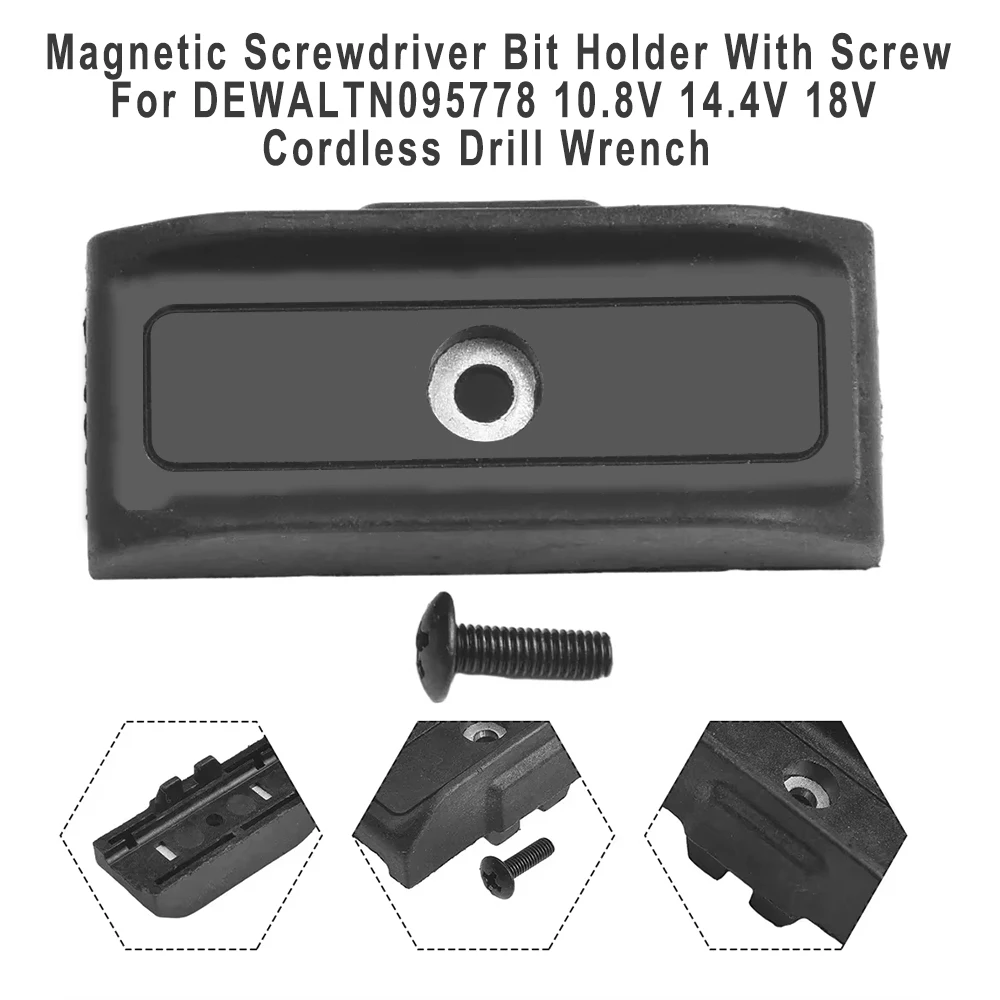 Portapuntas de destornillador magnético con tornillo para DEWALT N095778 10,8 V 14,4 V 18V llave de taladro inalámbrico