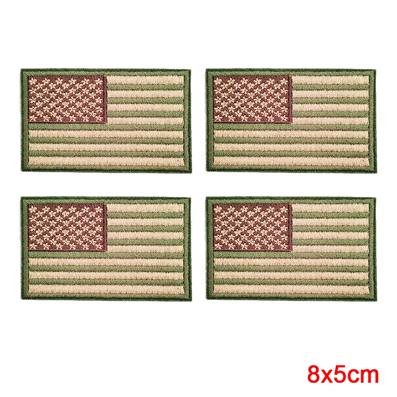 Parche bordado táctico bandera EE. UU. velcro negro-blanco-rojo - imagen 2