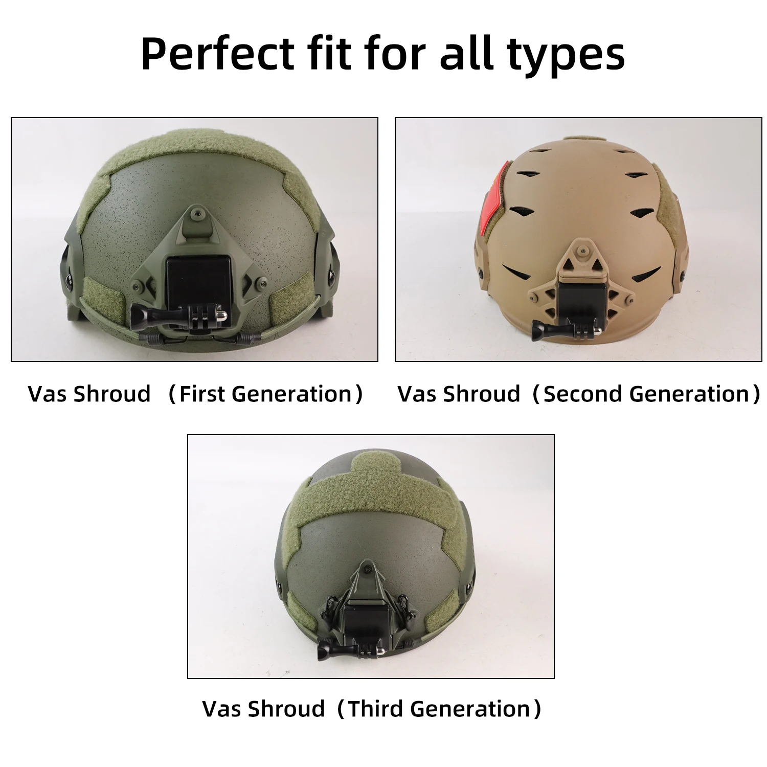 Soporte casco NVG para cámara de acción GoPro y Insta360 - imagen 5