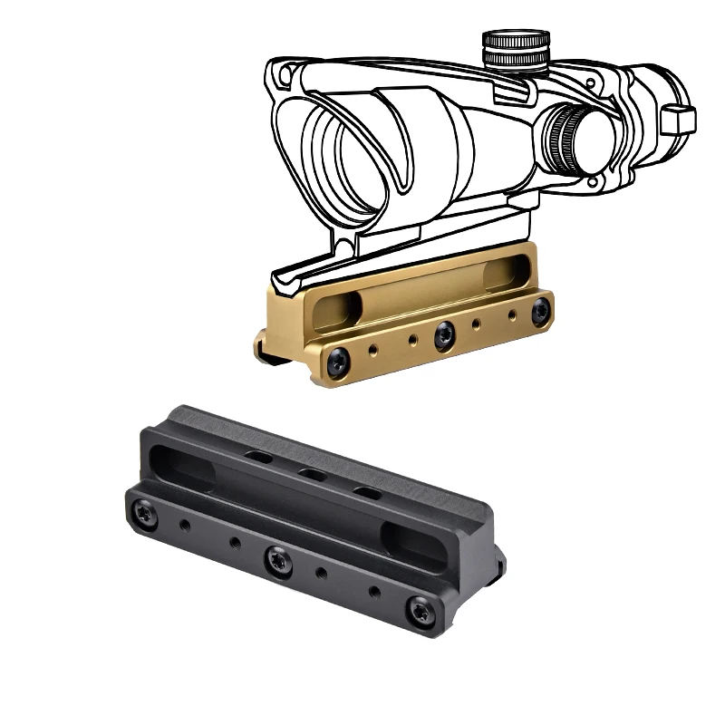 Airsoft táctico rápido COG serie ACOG VCOG caza vista Base de Metal con T-2 Offset adaptador de alcance óptico montaje ajuste 20m - imagen 5