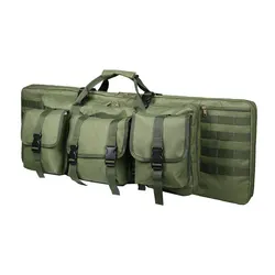 Mochila táctica de 35,4 pulgadas y 90 cm, estuche doble para rifle