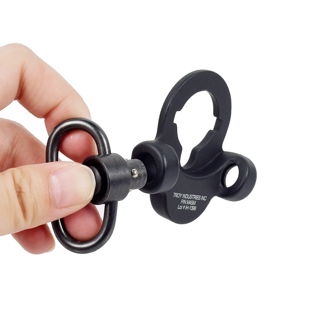 Adaptador giratorio de eslinga táctica de doble lado, receptor de separación rápida de posición de placa de extremo AEG, hebilla de correa de Clip trasero QD Flexible M4 M16 - imagen 4