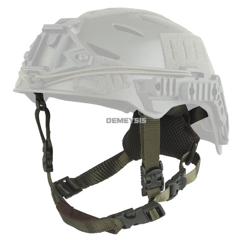Sistema de suspensión de casco táctico para cascos de equipo Wendy, caza CS Airsoft, casco Wendy, correa para colgar en la barbilla, almohadilla esponjosa - imagen 2
