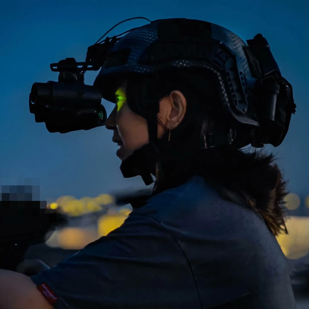 Gafas de visión nocturna duales NVG tácticas no funcionales Airsoft GPNVG18 dispositivo de visión nocturna abatible modelo versión luminosa - imagen 5