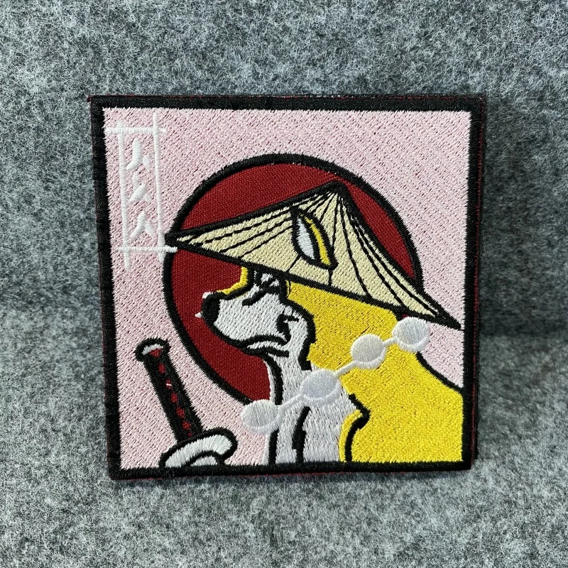 Parches bordados samurái japoneses, emblemas de gancho y bucle, mochila táctica, pegatina de ropa, insignia de moral, brazalete, parche militar - imagen 5