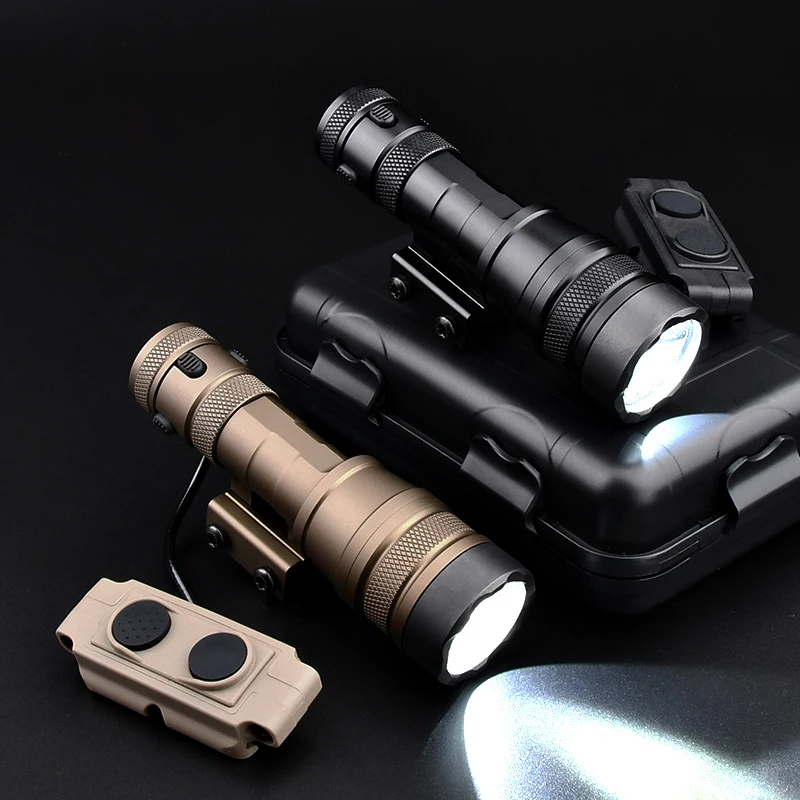 Linterna táctica REIN 1,0, luz de explorador con interruptor de doble función para caza, compatible con riel Picatinny de 20mm para pistola de juguete Airsoft - imagen 4