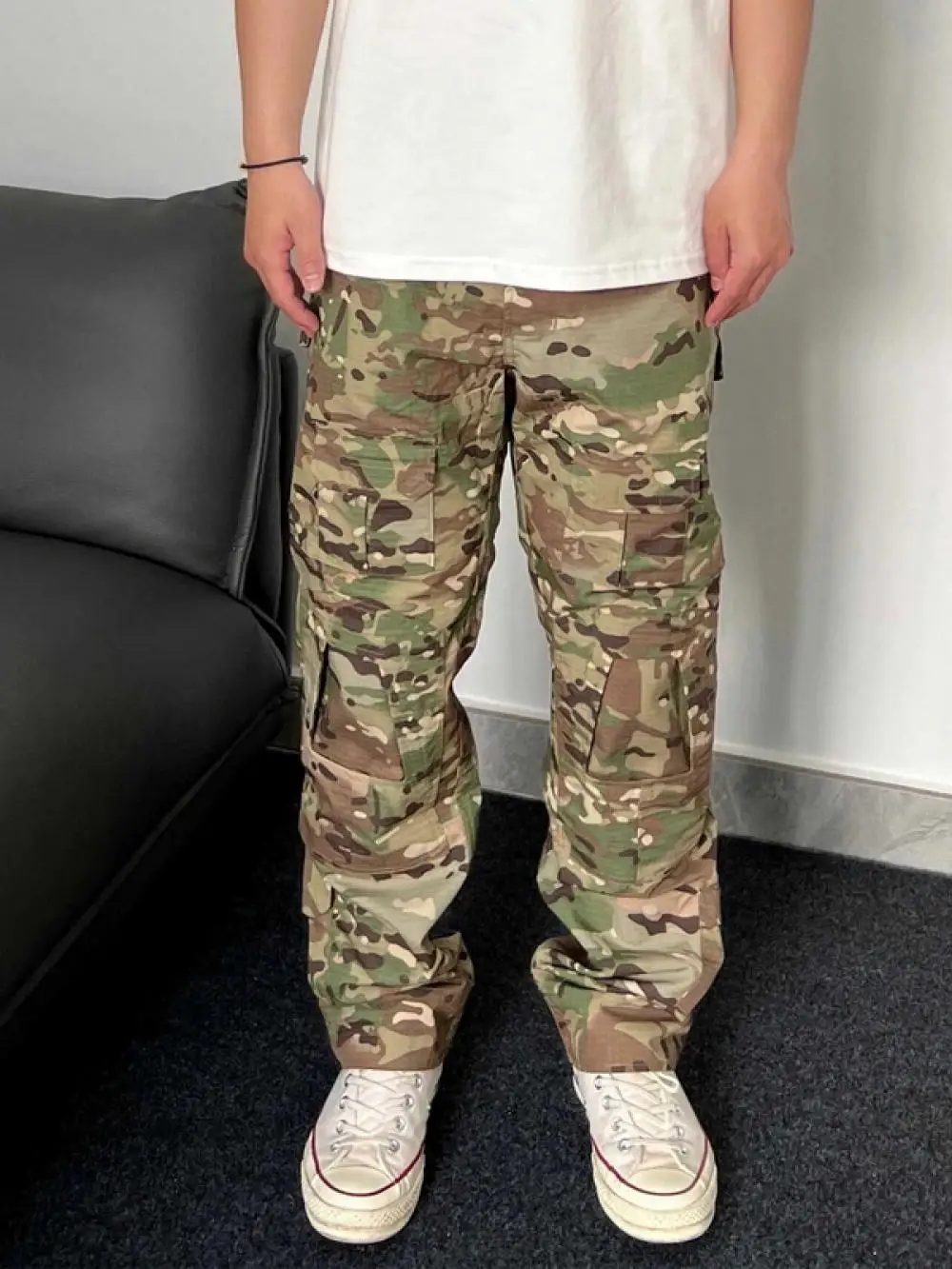 Pantalones cargo de camuflaje táctico G3 para hombre, pantalones de paracaidista de asalto de montañismo al aire libre de pierna recta para primavera/verano - imagen 3