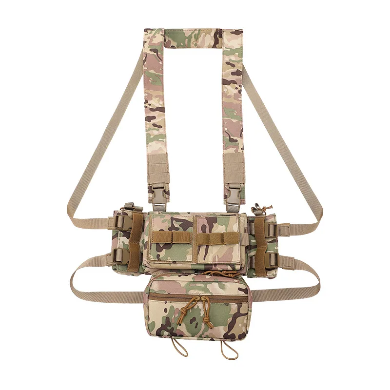MK3 Chaleco de camuflaje de secado rápido para colgar en el pecho deportivo multifuncional con bolsillo para el vientre táctico al aire libre - imagen 2